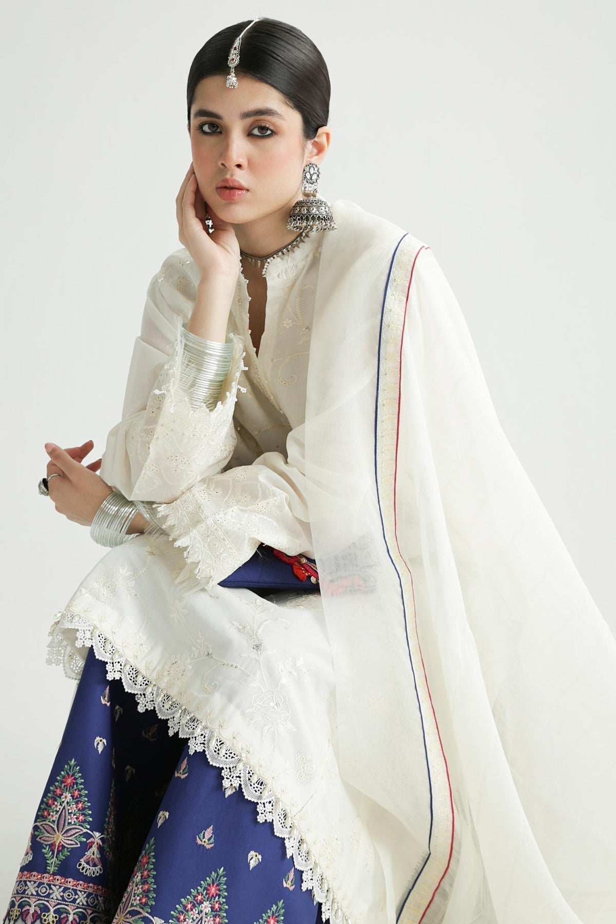 Zara Shahjahan | Luxury Lawn 24 | DEENA-12B - House Of Hania
