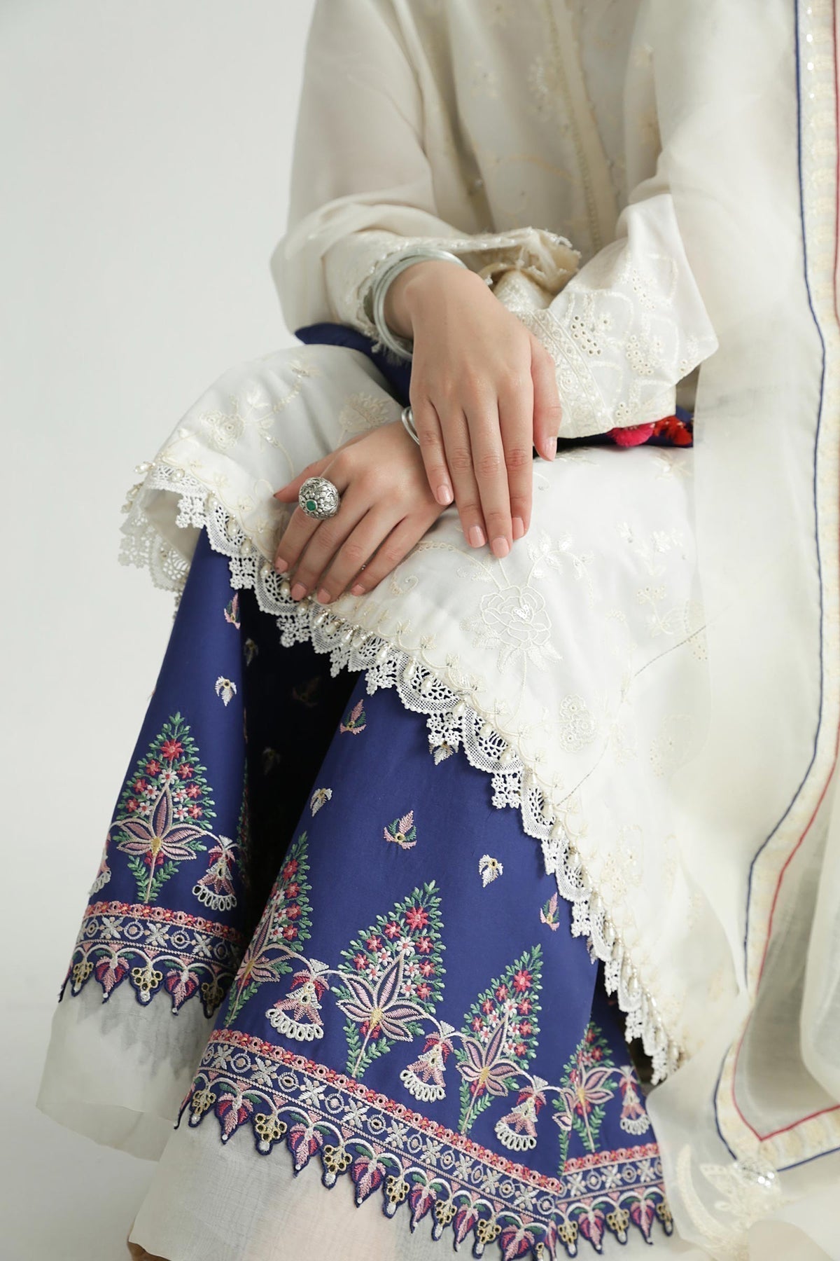 Zara Shahjahan | Luxury Lawn 24 | DEENA-12B - House Of Hania