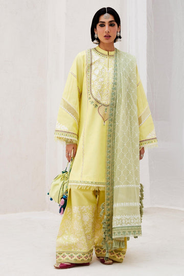 Zara Shahjahan | Luxury Lawn 24 | DILARA-15A - House Of Hania