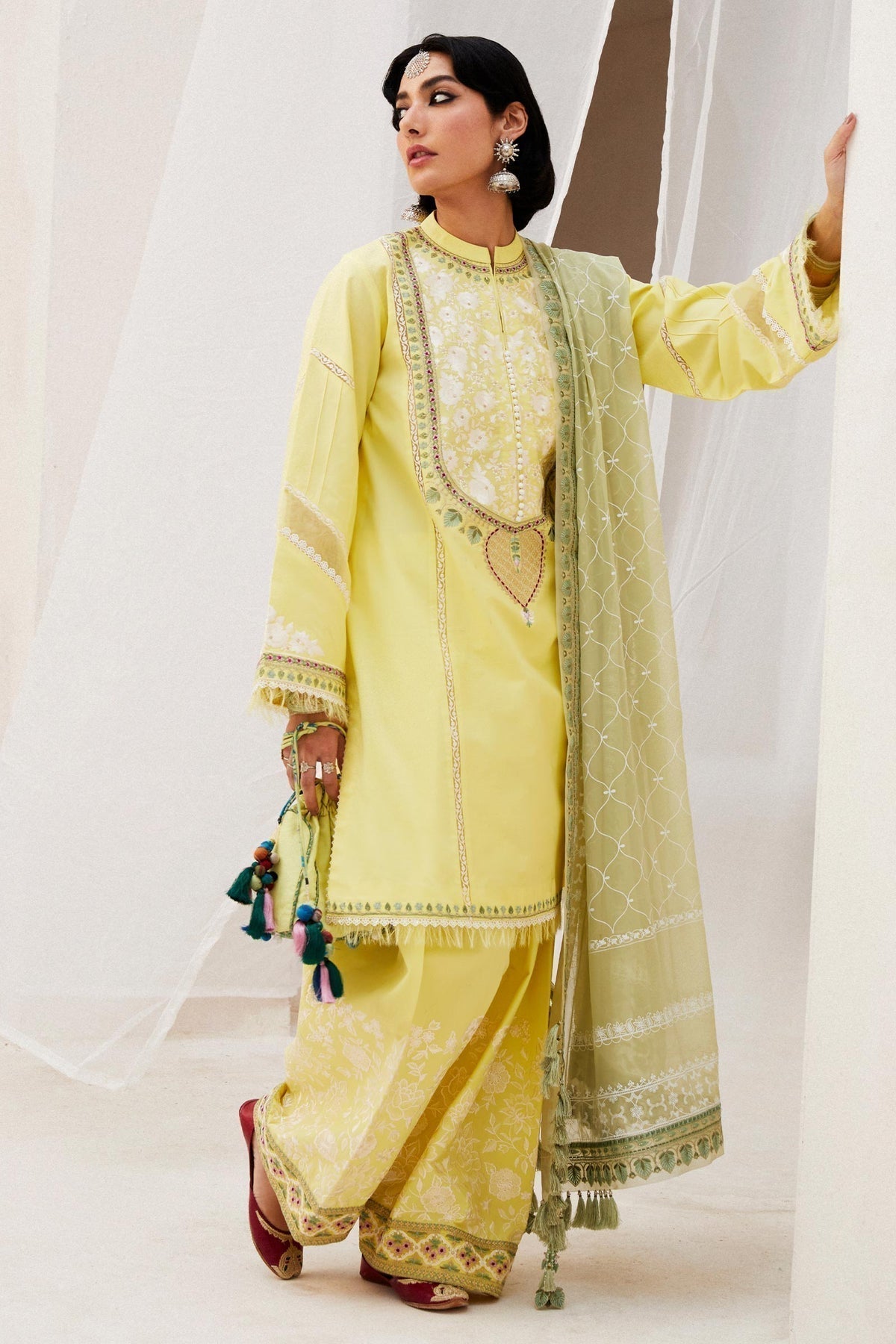 Zara Shahjahan | Luxury Lawn 24 | DILARA-15A - House Of Hania