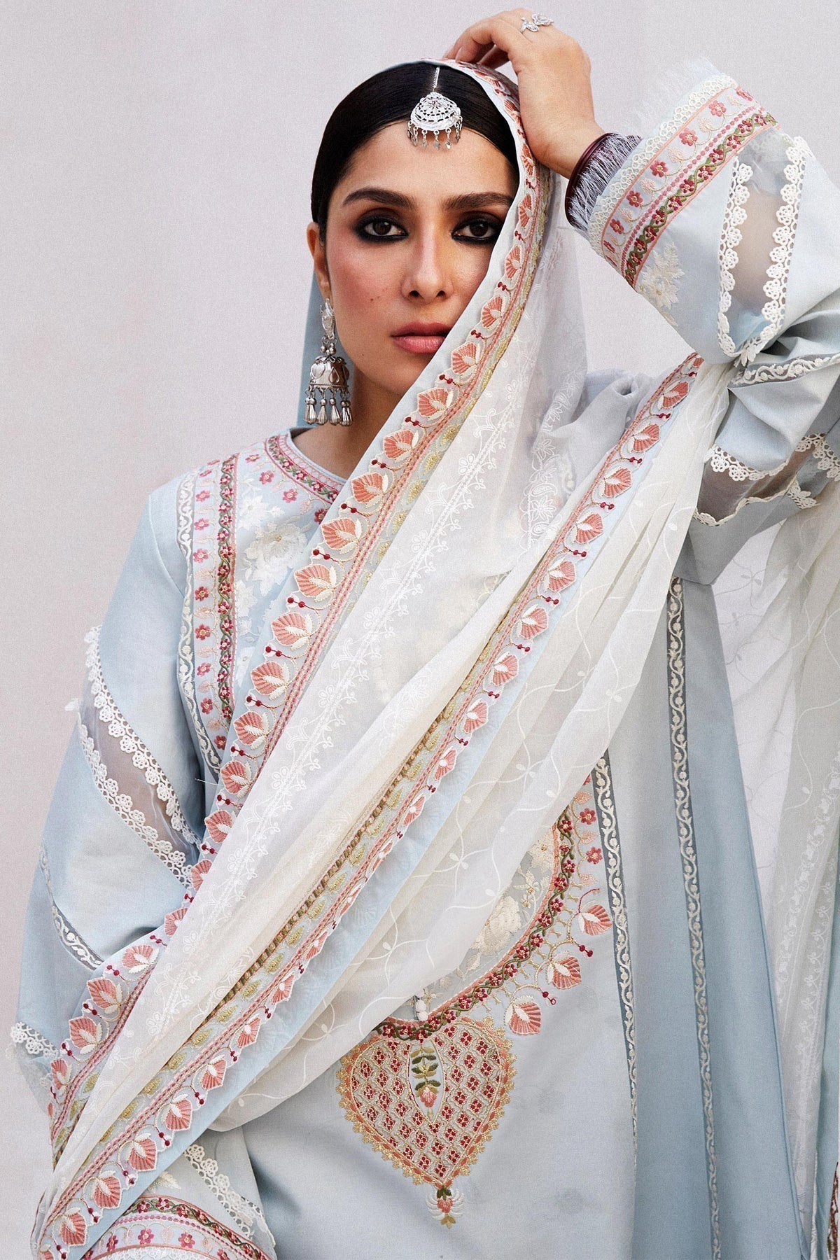 Zara Shahjahan | Luxury Lawn 24 | DILARA-15B - House Of Hania