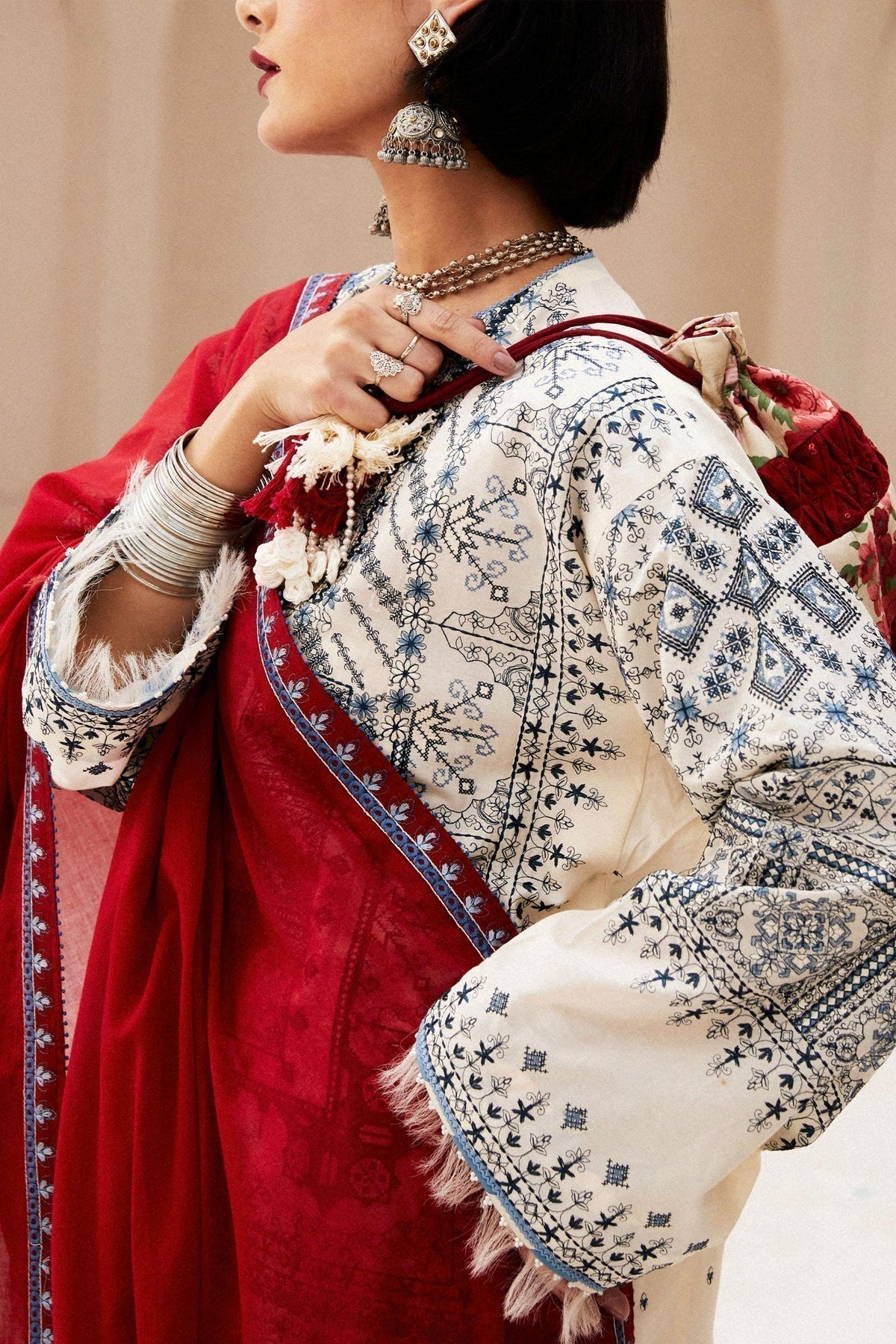 Zara Shahjahan | Luxury Lawn 24 | DIYA-2A - House Of Hania