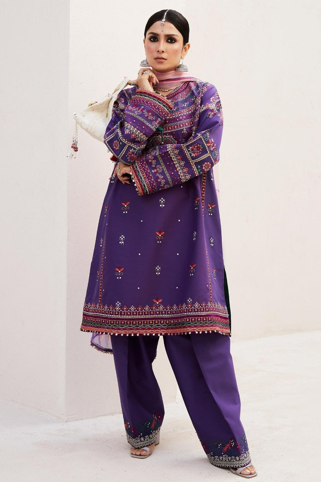 Zara Shahjahan | Luxury Lawn 24 | LAMIA-7B - House Of Hania