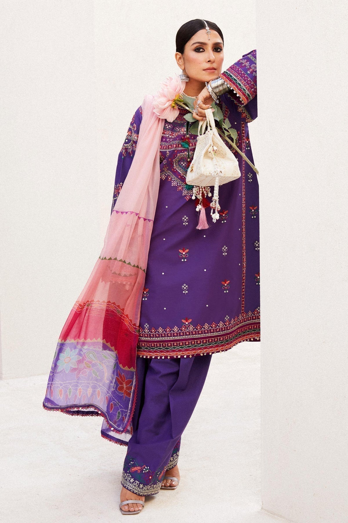 Zara Shahjahan | Luxury Lawn 24 | LAMIA-7B - House Of Hania