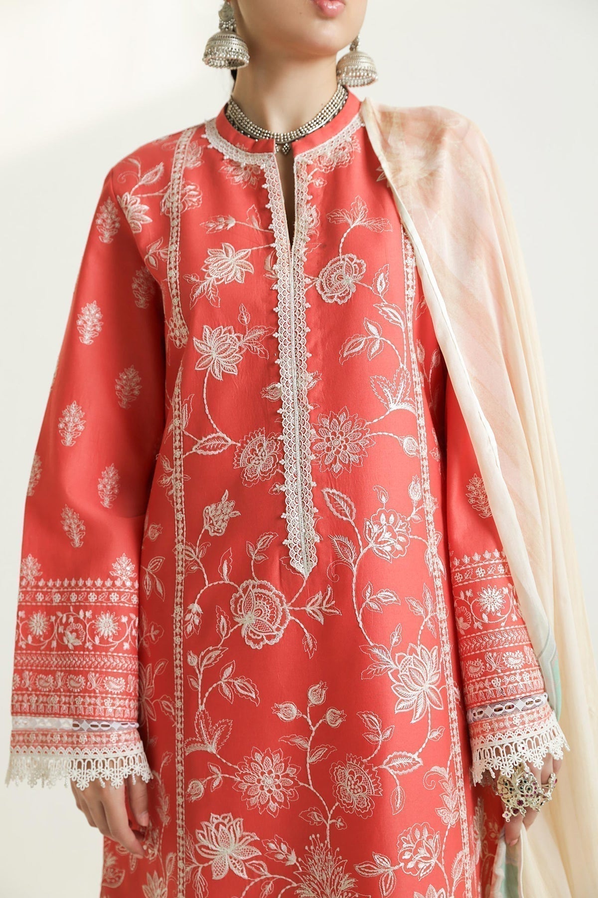 Zara Shahjahan | Luxury Lawn 24 | MAHI-1A - House Of Hania