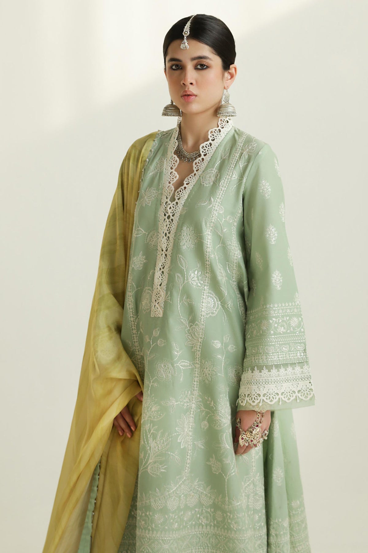 Zara Shahjahan | Luxury Lawn 24 | MAHI-1B - House Of Hania