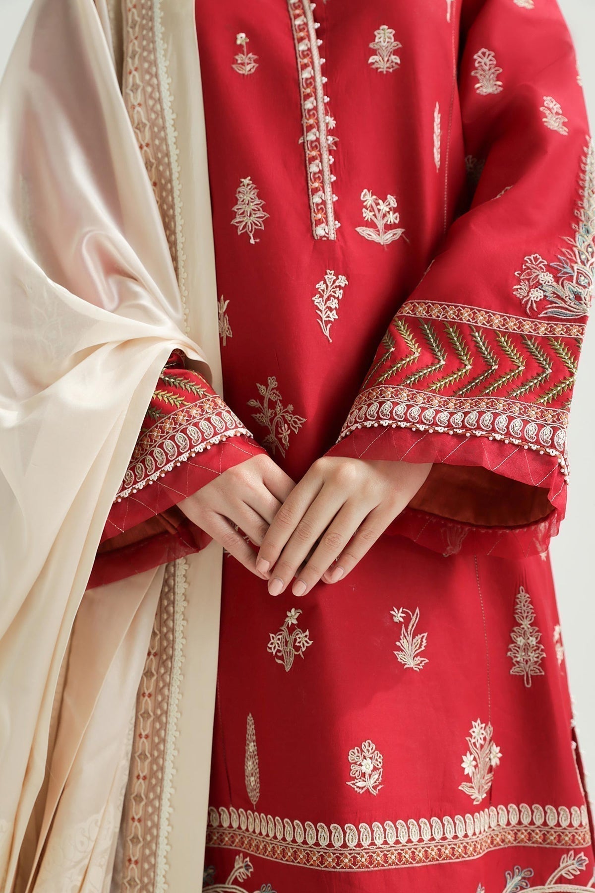 Zara Shahjahan | Luxury Lawn 24 | MYRA-14A - House Of Hania