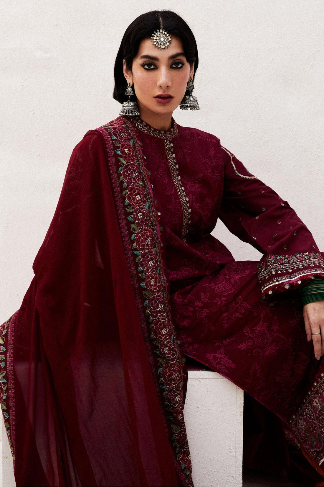 Zara Shahjahan | Luxury Lawn 24 | PARSA-9A - House Of Hania