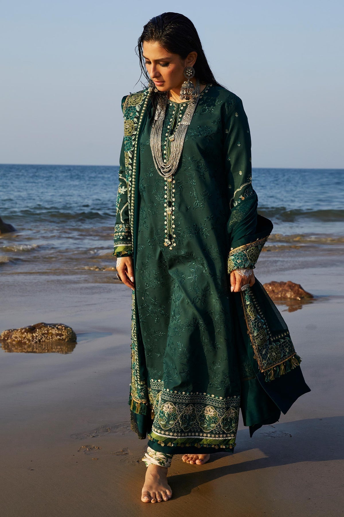 Zara Shahjahan | Luxury Lawn 24 | PARSA-9B - House Of Hania
