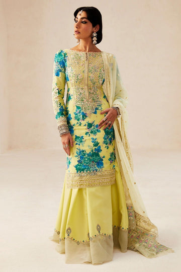 Zara Shahjahan | Luxury Lawn 24 | PHOOL KARI-13A - House Of Hania