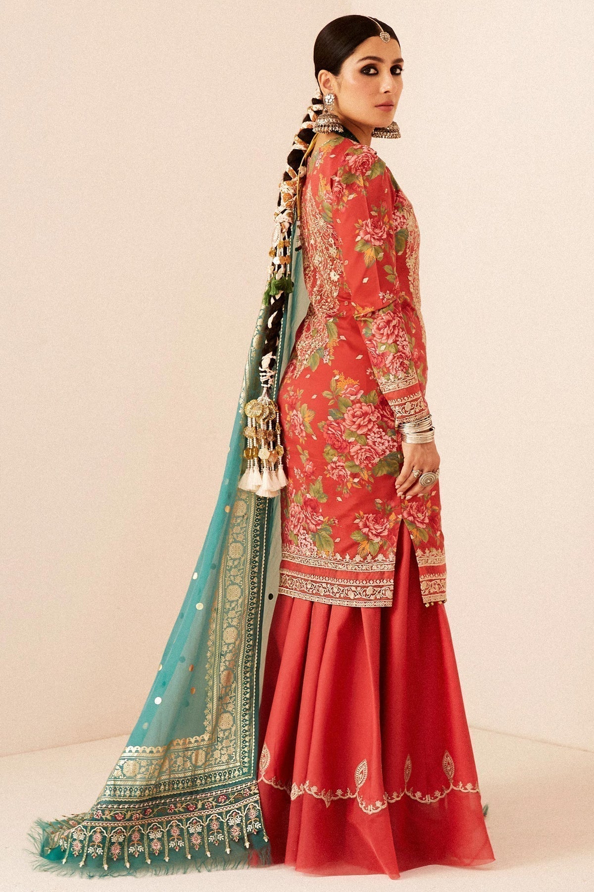 Zara Shahjahan | Luxury Lawn 24 | PHOOL KARI-13B - House Of Hania