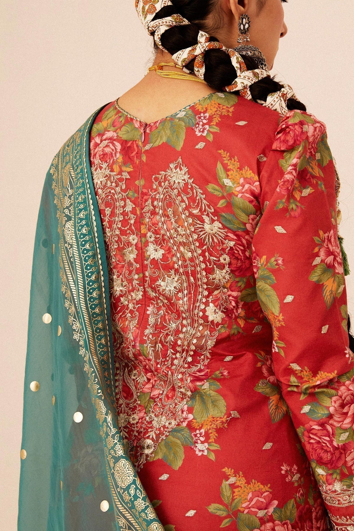 Zara Shahjahan | Luxury Lawn 24 | PHOOL KARI-13B - House Of Hania