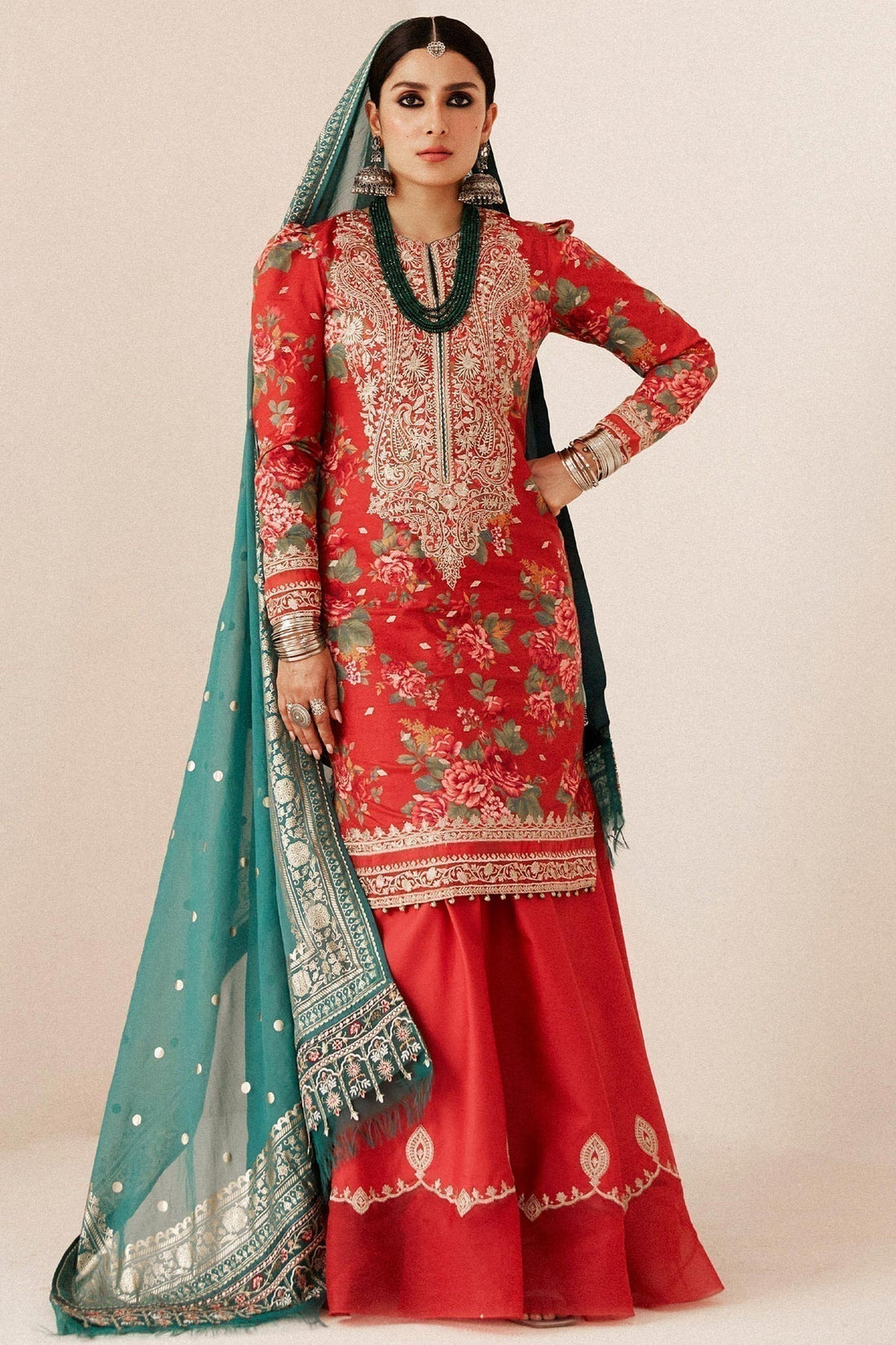 Zara Shahjahan | Luxury Lawn 24 | PHOOL KARI-13B - House Of Hania
