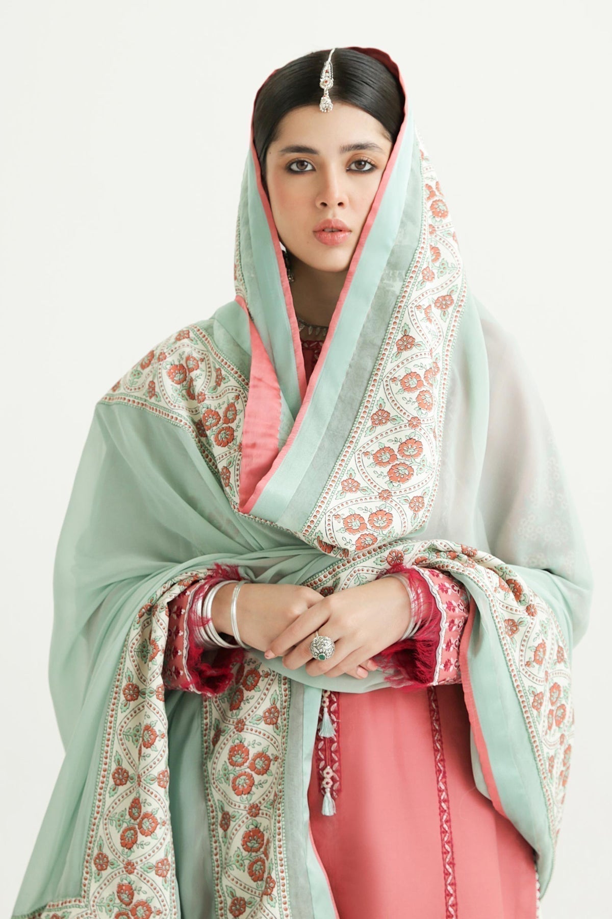Zara Shahjahan | Luxury Lawn 24 | SANDAL-10B - House Of Hania