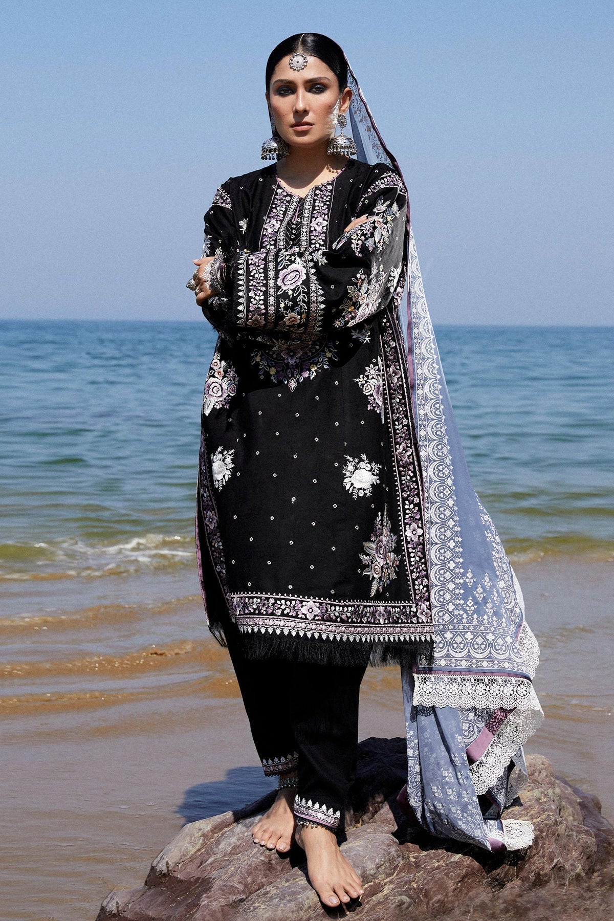 Zara Shahjahan | Luxury Lawn 24 | SIFFA-4B - House Of Hania