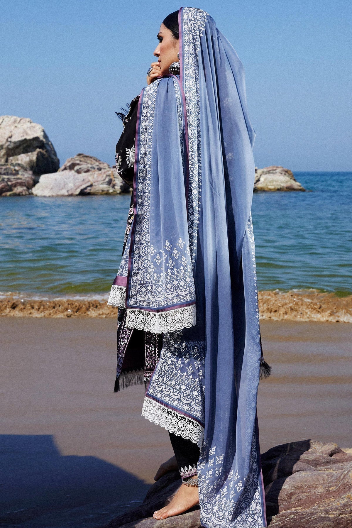 Zara Shahjahan | Luxury Lawn 24 | SIFFA-4B - House Of Hania