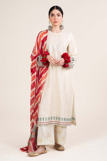 Zara Shahjahan | Stitched Lawn 24 | SL-AINA-8A - House Of Hania