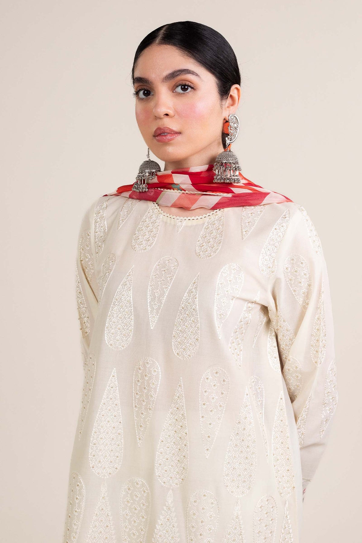 Zara Shahjahan | Stitched Lawn 24 | SL-AINA-8A - House Of Hania