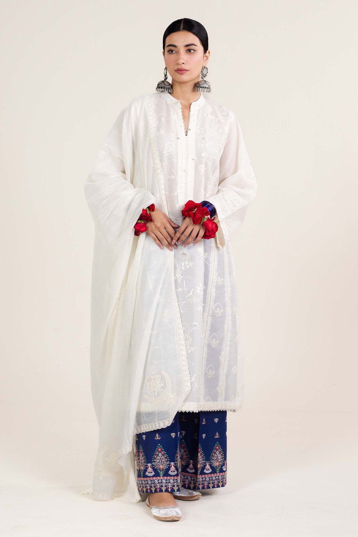 Zara Shahjahan | Stitched Lawn 24 | SL-DEENA-12B - House Of Hania