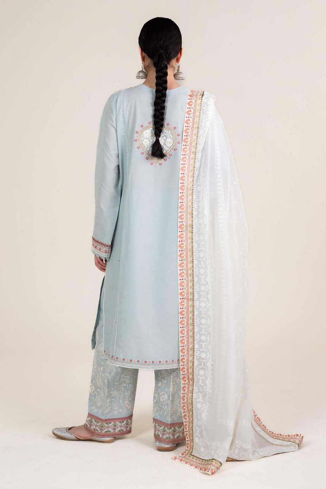 Zara Shahjahan | Stitched Lawn 24 | SL-DILARA-15B - House Of Hania