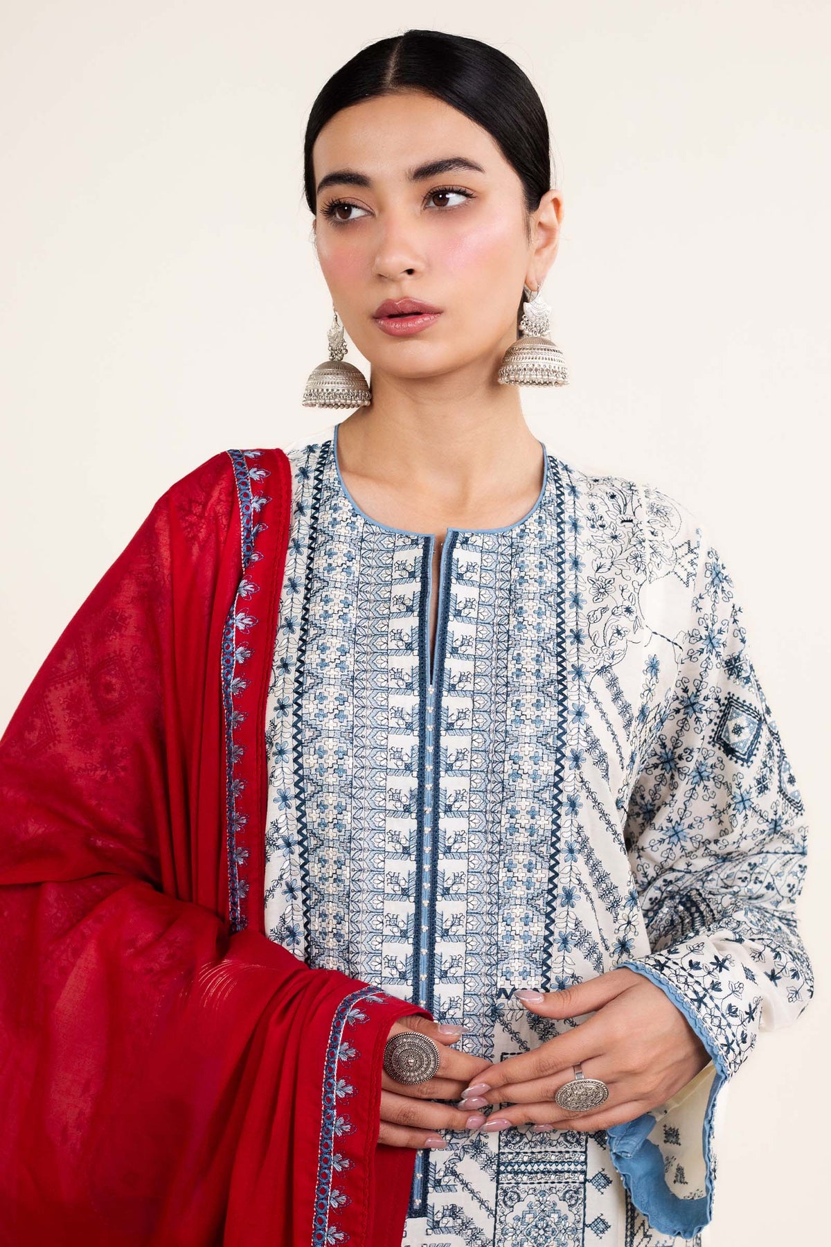 Zara Shahjahan | Stitched Lawn 24 | SL-DIYA-2A - House Of Hania