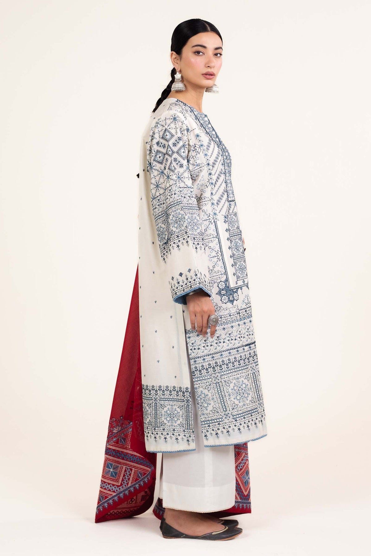 Zara Shahjahan | Stitched Lawn 24 | SL-DIYA-2A - House Of Hania