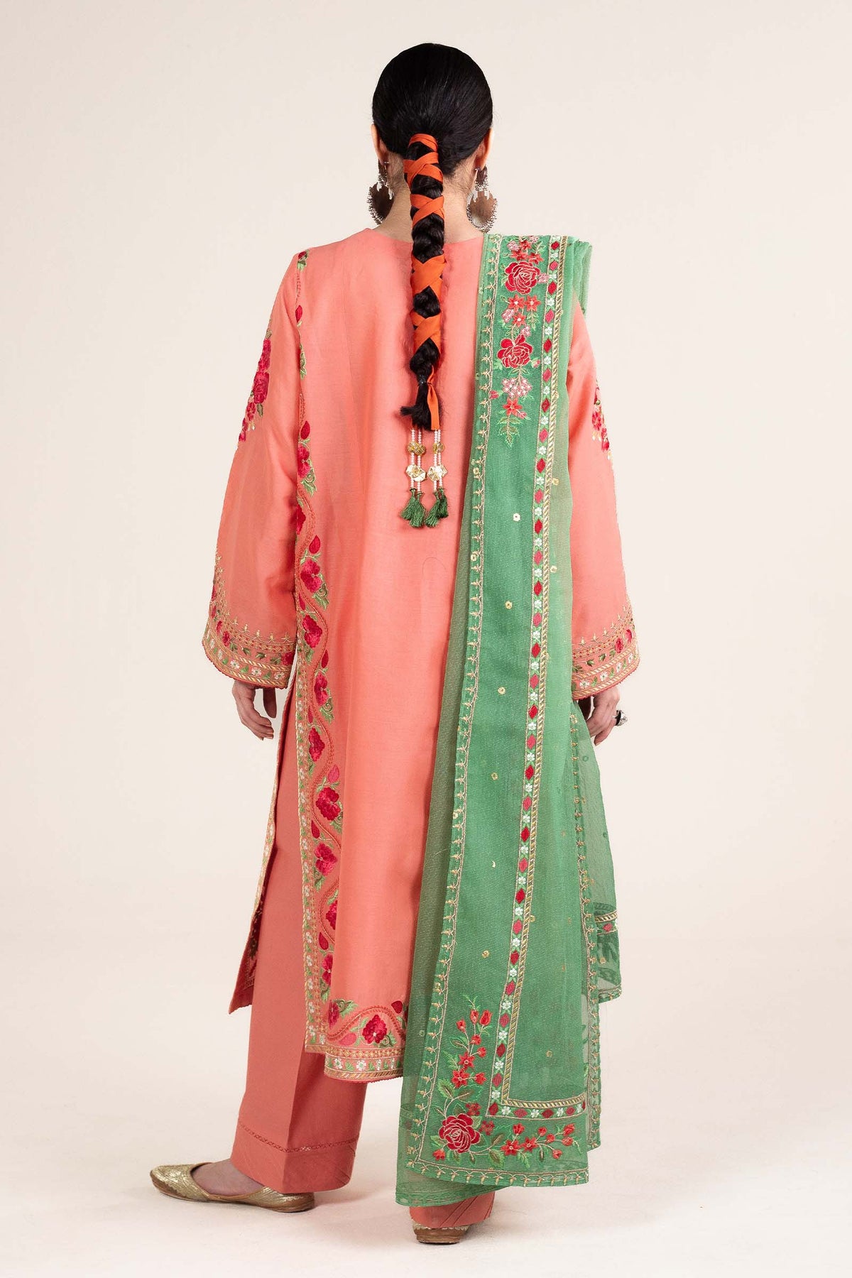 Zara Shahjahan | Stitched Lawn 24 | SL-JIYA-6A - House Of Hania