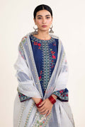 Zara Shahjahan | Stitched Lawn 24 | SL-JIYA-6B - House Of Hania