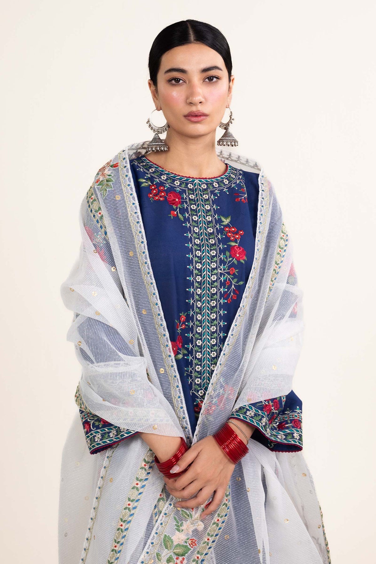 Zara Shahjahan | Stitched Lawn 24 | SL-JIYA-6B - House Of Hania