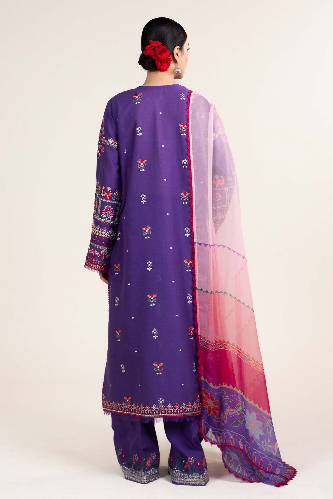Zara Shahjahan | Stitched Lawn 24 | SL-LAMIA-7B - House Of Hania