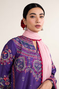Zara Shahjahan | Stitched Lawn 24 | SL-LAMIA-7B - House Of Hania
