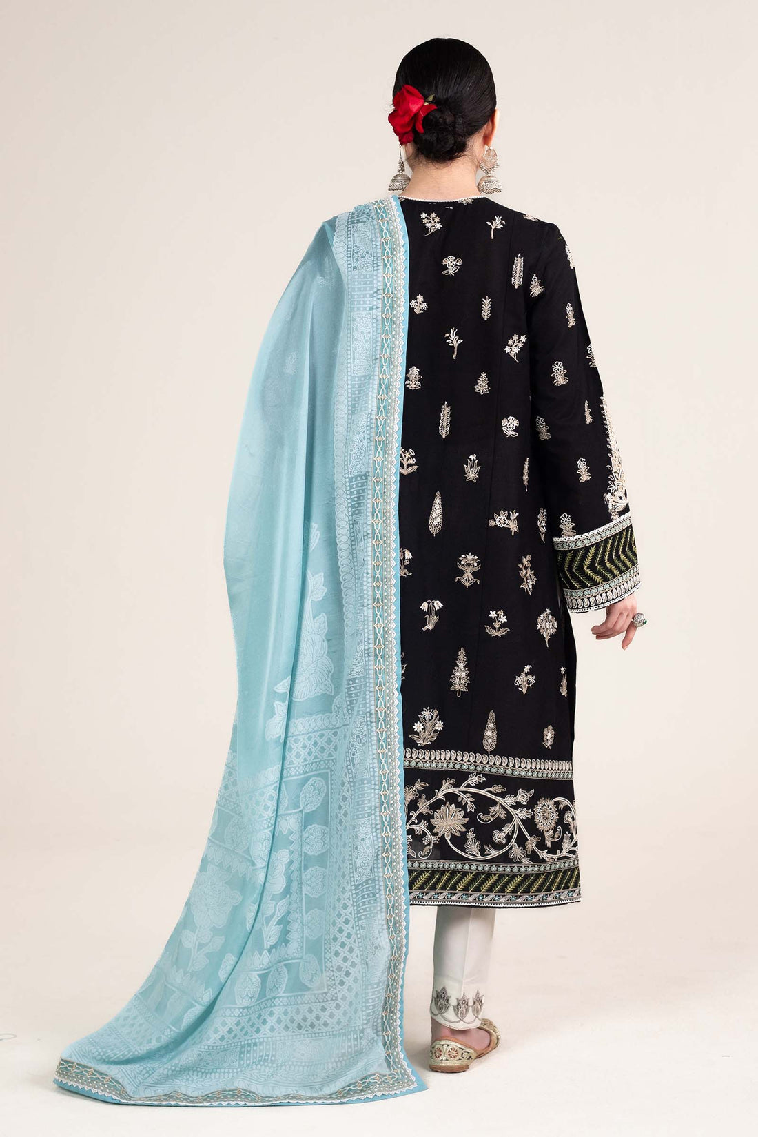 Zara Shahjahan | Stitched Lawn 24 | SL-MYRA-14B - House Of Hania