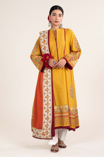 Zara Shahjahan | Stitched Lawn 24 | SL-SANDAL-10A - House Of Hania