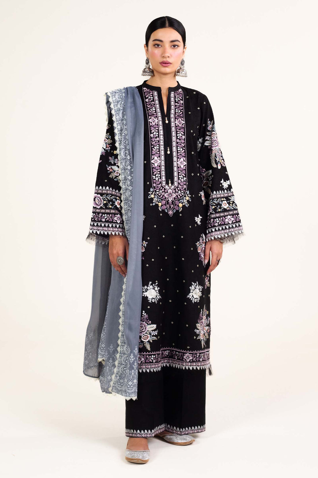 Zara Shahjahan | Stitched Lawn 24 | SL-SIFFA-4B - House Of Hania