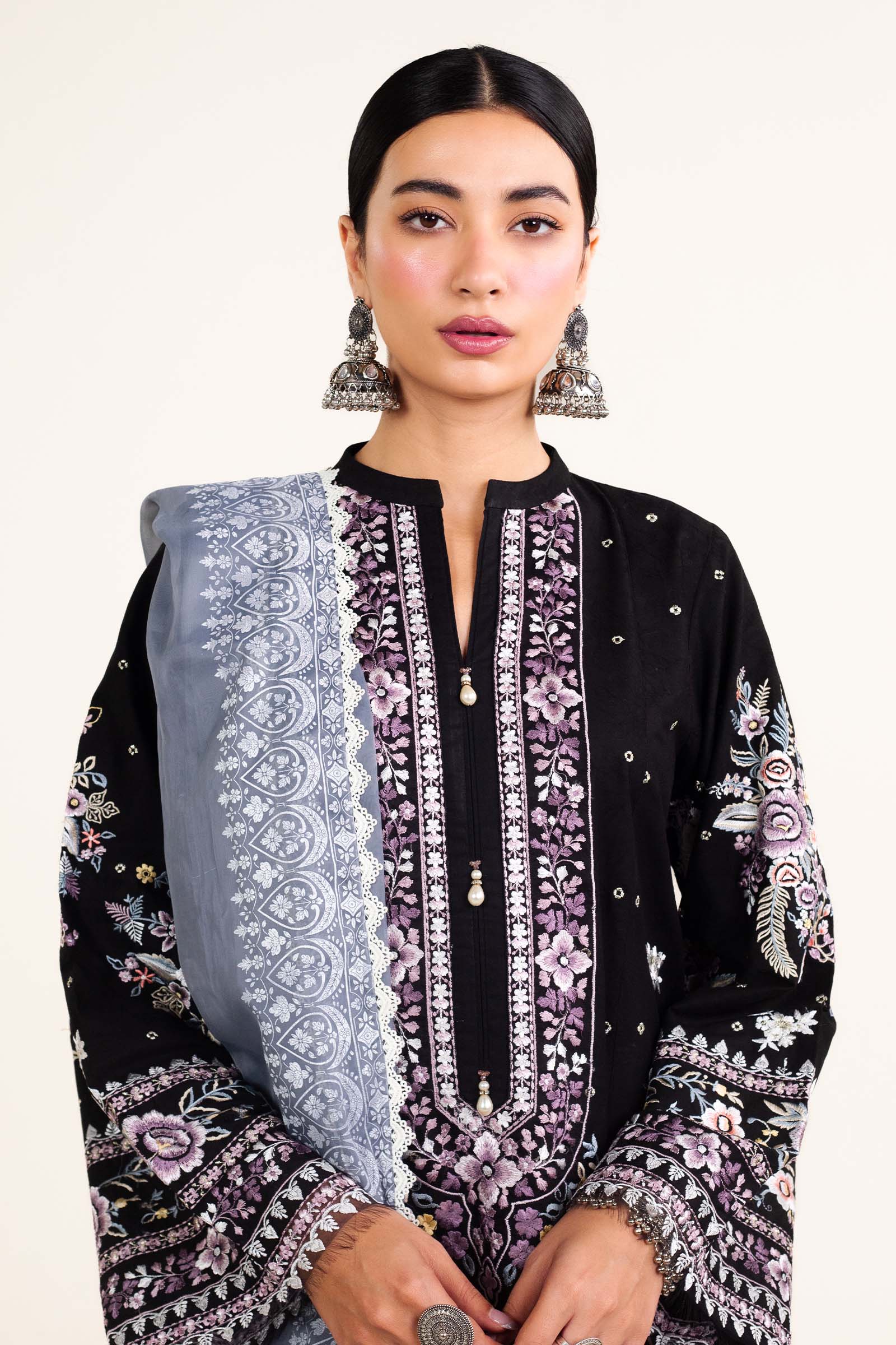 Zara Shahjahan | Stitched Lawn 24 | SL-SIFFA-4B - House Of Hania