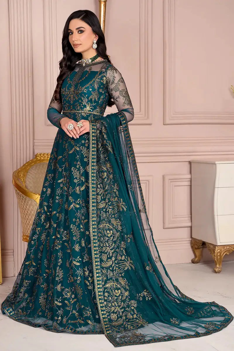 Zarif | Afreen Formals | ZA 01 EVERGREEN - House Of Hania