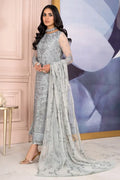 Zarif | Afreen Formals | ZA 02 STEEL Black - House Of Hania