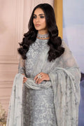 Zarif | Afreen Formals | ZA 02 STEEL GREY - House Of Hania