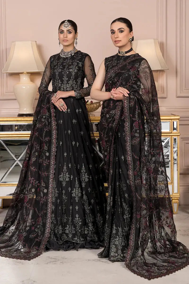 Zarif | Afreen Formals | ZA 03 Black AFFAIR - House Of Hania
