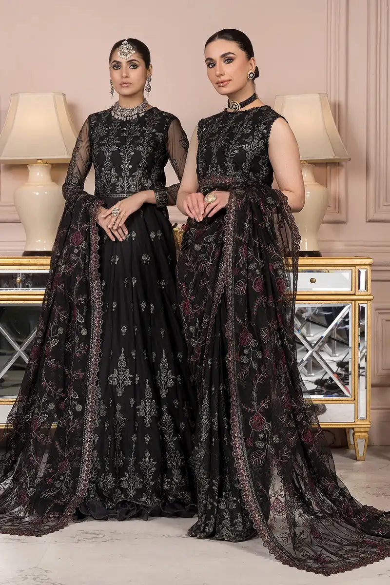 Zarif | Afreen Formals | ZA 03 Black AFFAIR - House Of Hania