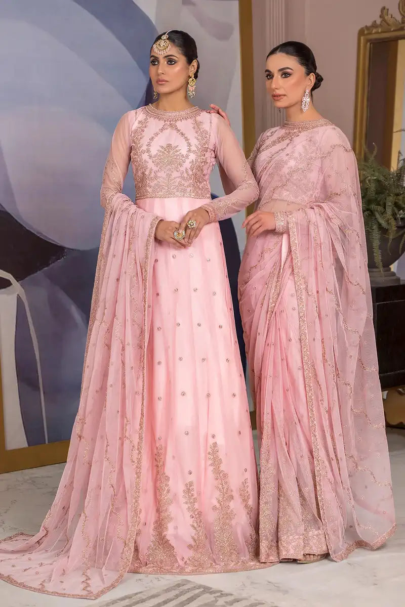 Zarif | Afreen Formals | ZA 06 FRENCH ROSE - House Of Hania