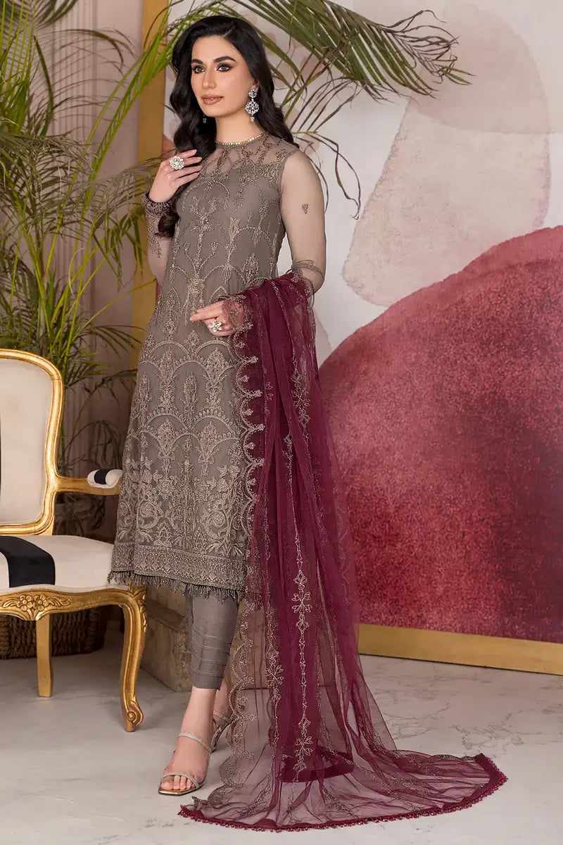 Zarif | Afreen Formals | ZA 10 DOVE - House Of Hania