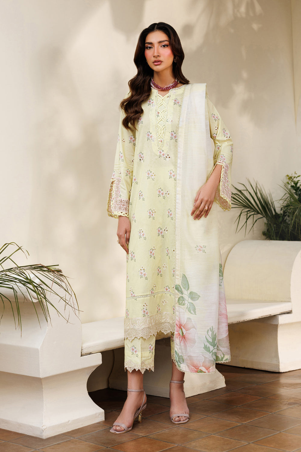 Zarif | Amani Eid Lawn 26 | ZL-RTW-26 DAAHR - House Of Hania