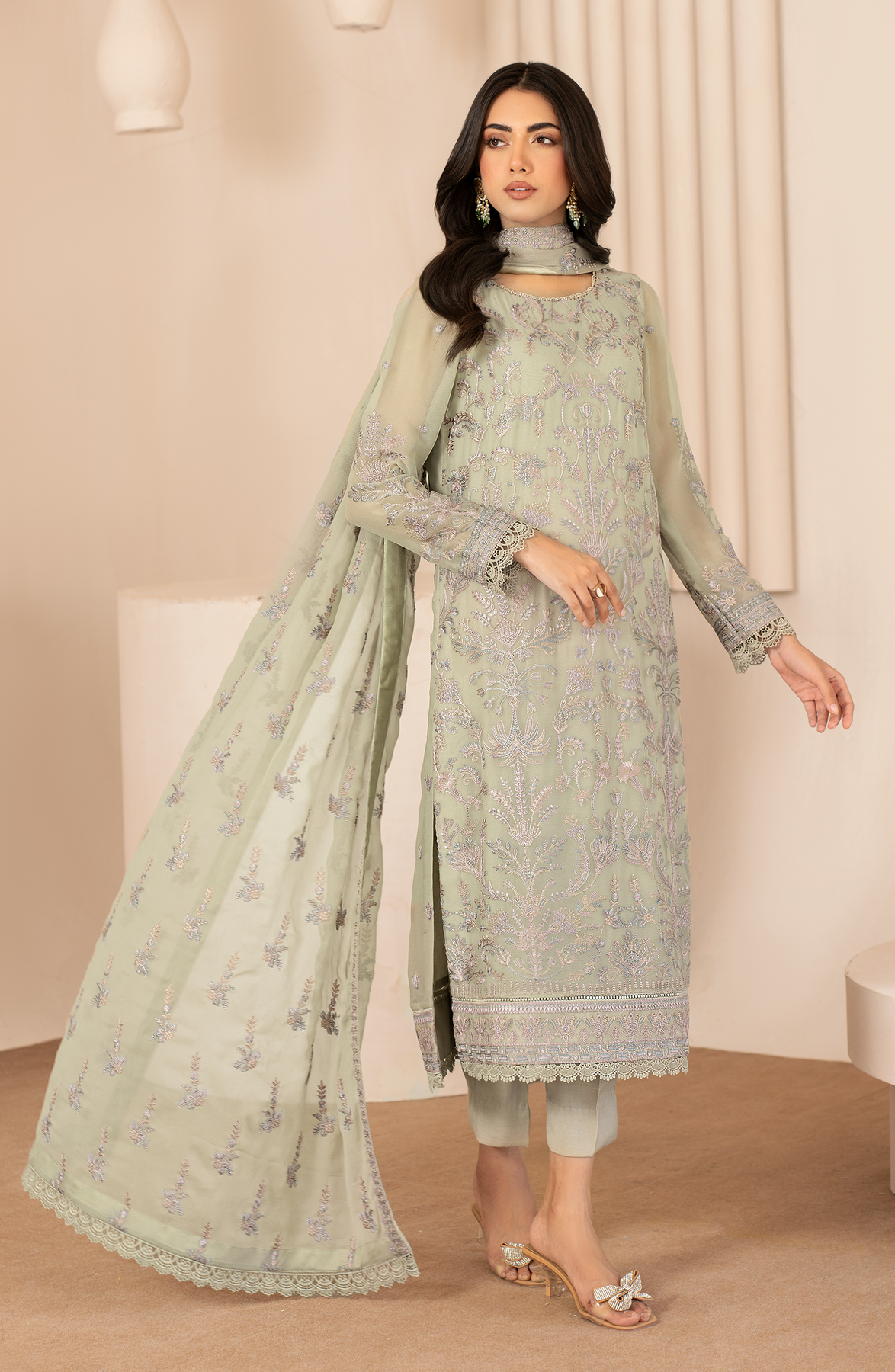 Zarif | Chiffon Edit | ZL 04 AFSA - House Of Hania