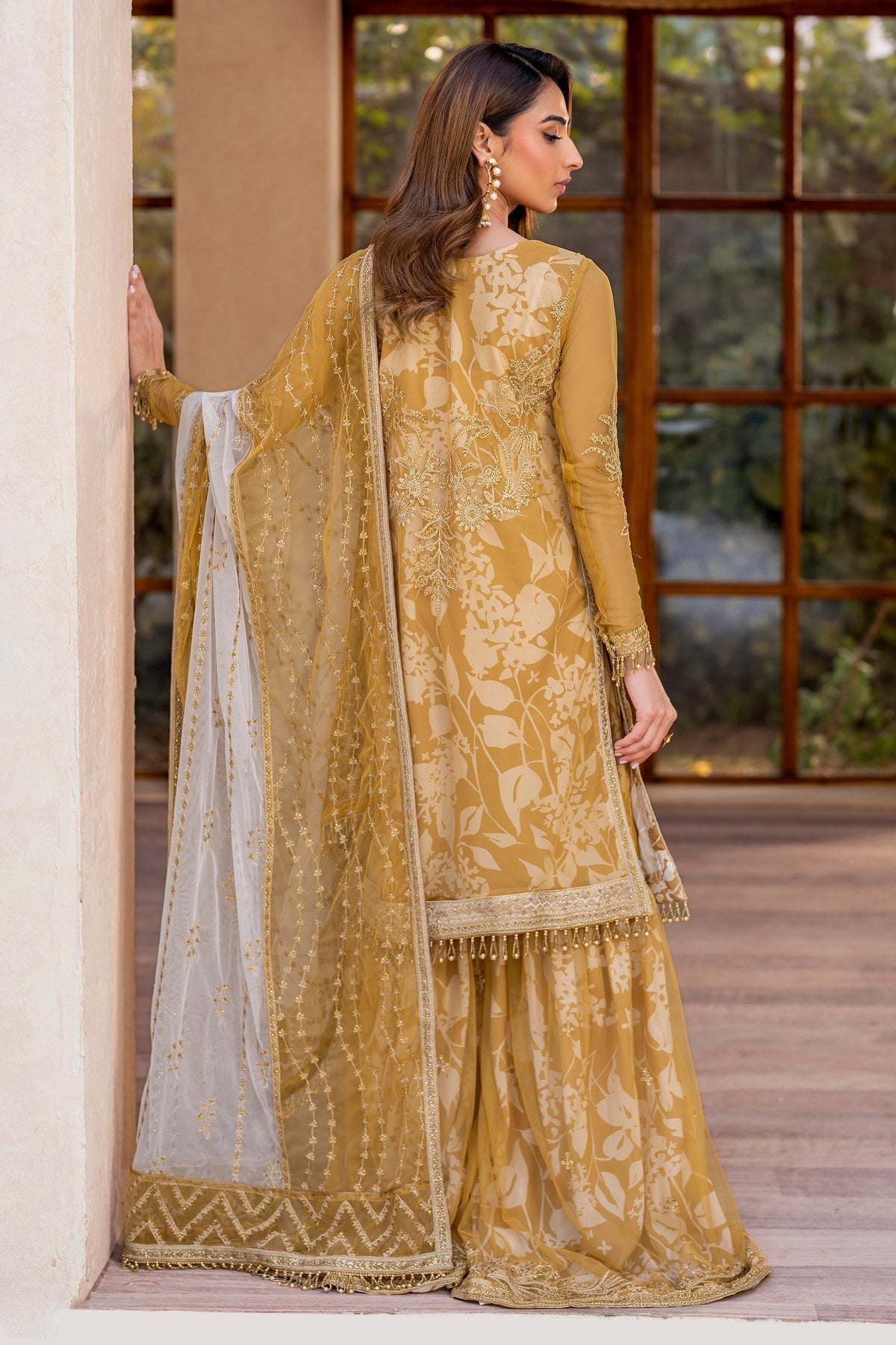 Zarif | Iris Printed Embroidered Edit 24 |MARIGOLD - House Of Hania