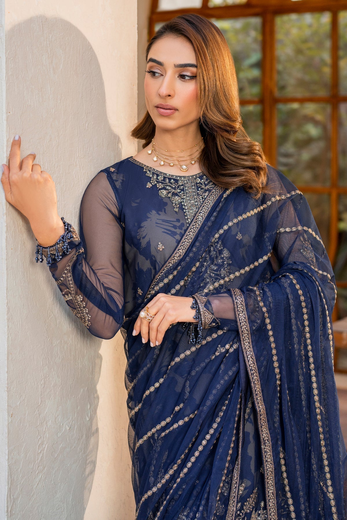 Zarif | Iris Printed Embroidered Edit 24 |  ZINNIA - House Of Hania