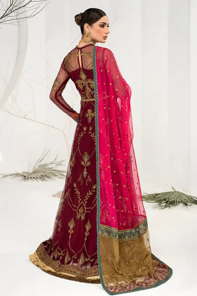 Zarif | LA CELESTE LUXURY Formals | ZLC 04 BURNT ROSE - House Of Hania