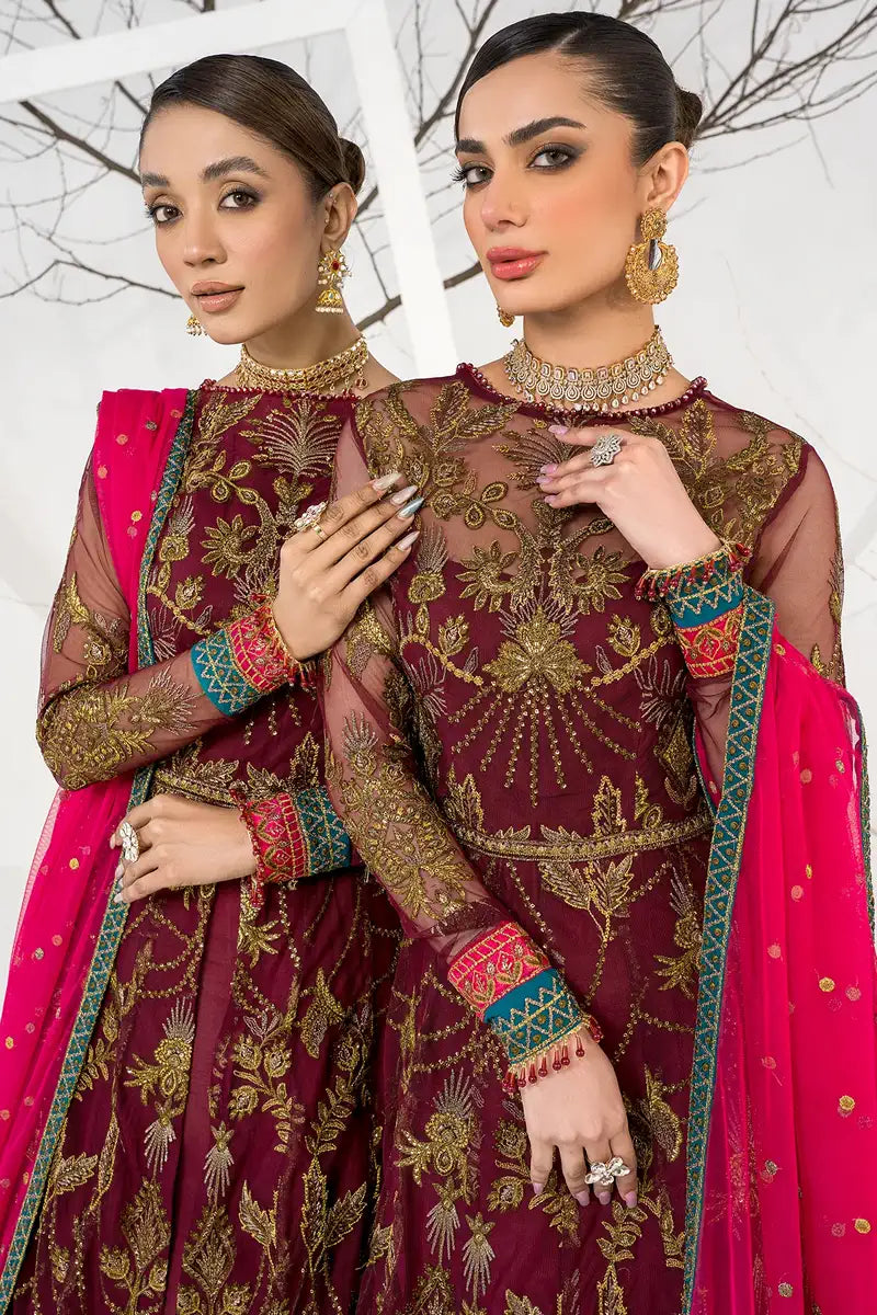 Zarif | LA CELESTE LUXURY Formals | ZLC 04 BURNT ROSE - House Of Hania
