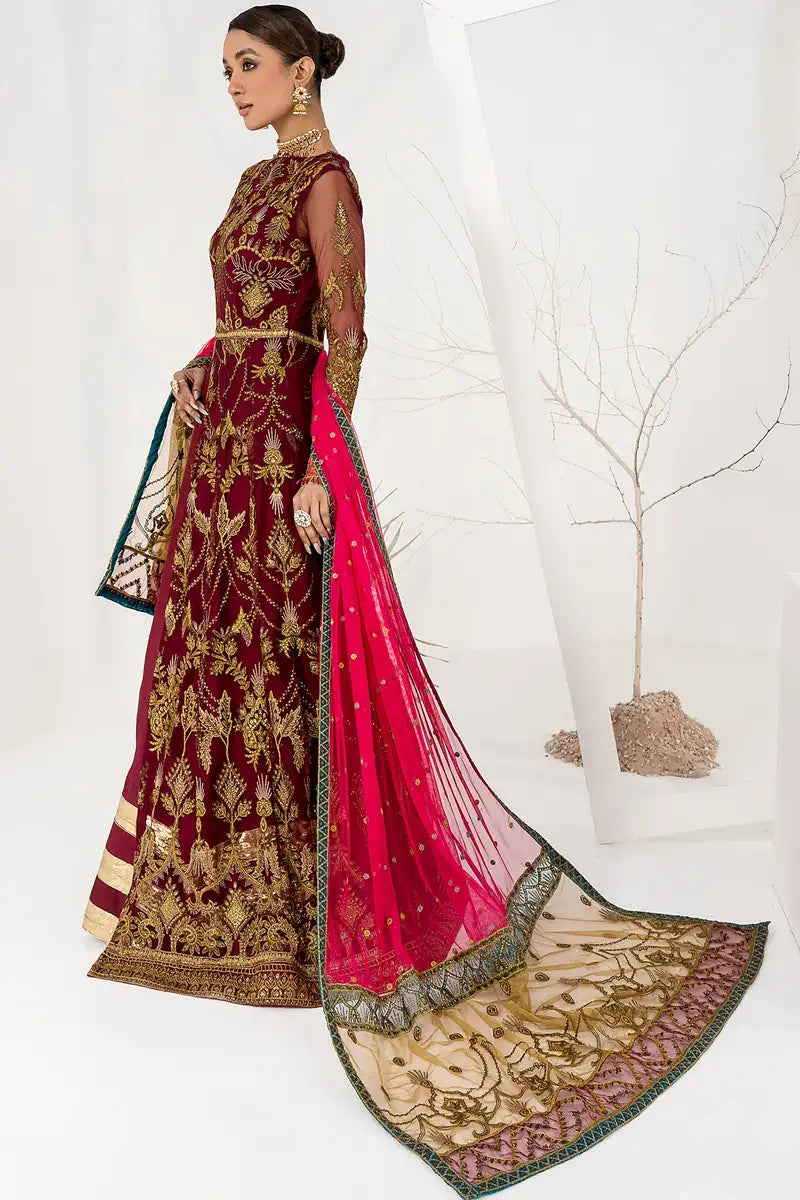 Zarif | LA CELESTE LUXURY Formals | ZLC 04 BURNT ROSE - House Of Hania