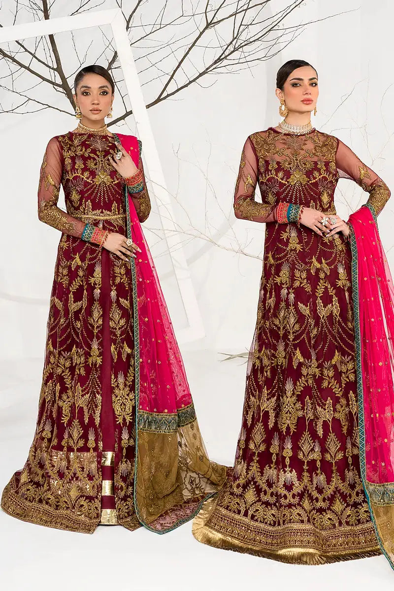 Zarif | LA CELESTE LUXURY Formals | ZLC 04 BURNT ROSE - House Of Hania